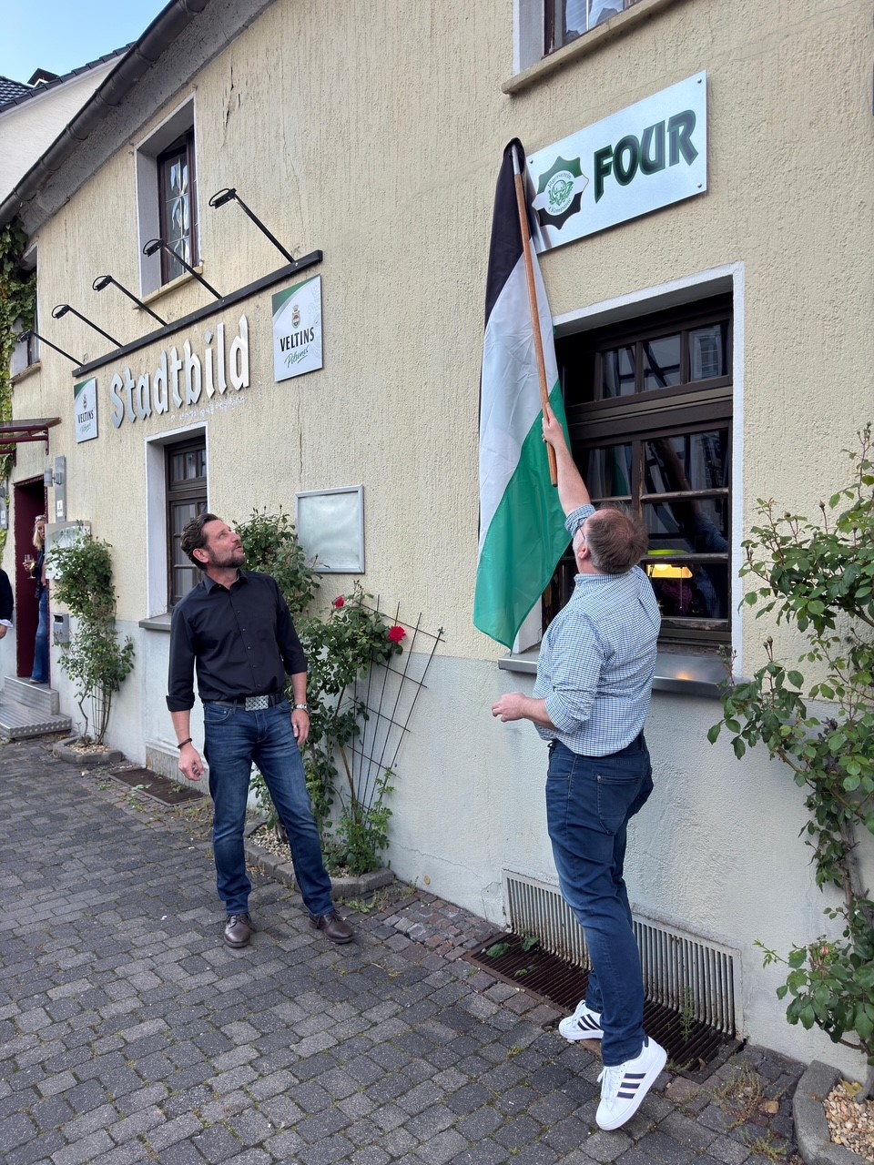 Stammtisch im Stadtbild